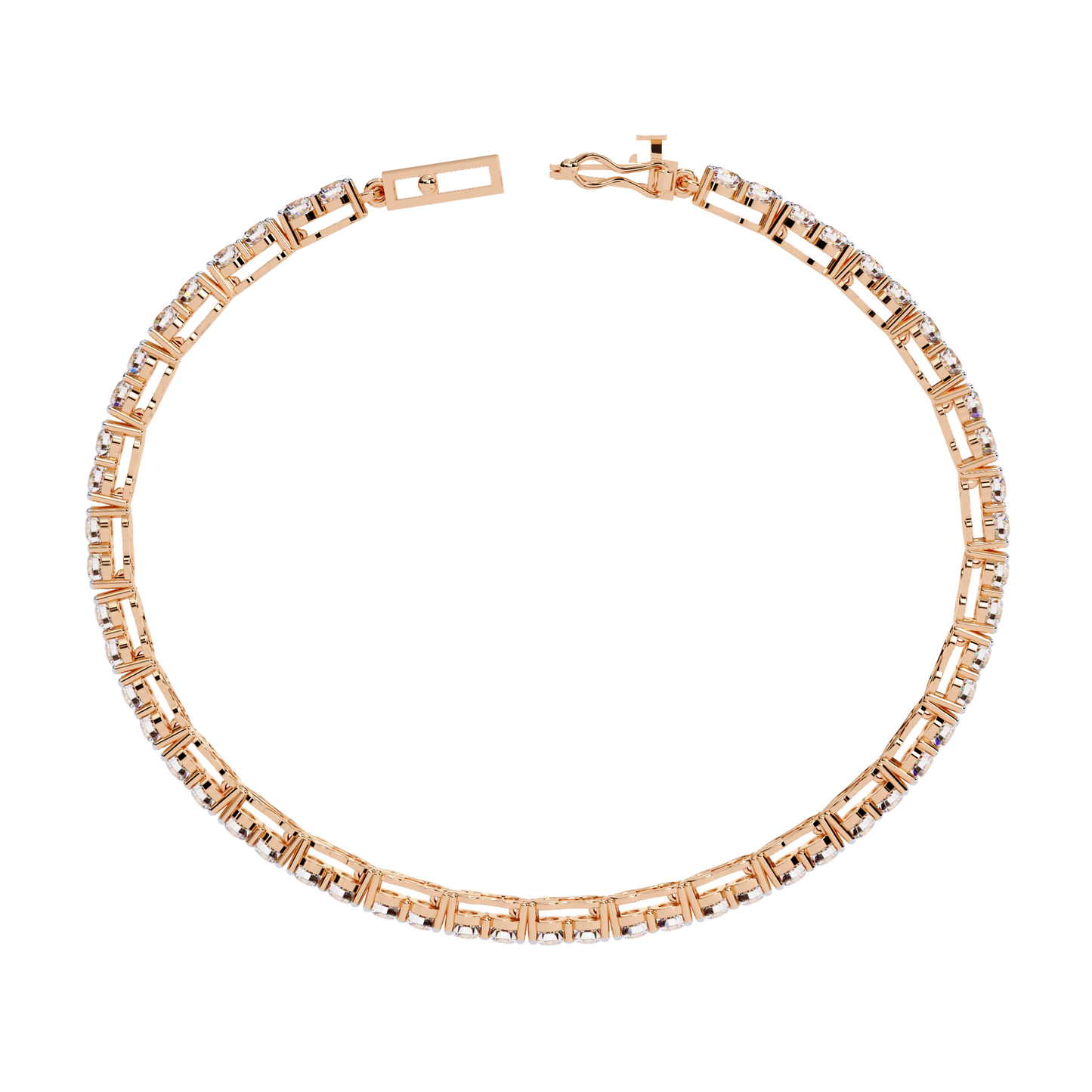 3.98Ct Round Cut Diamond Elegant Channel Set Hand Crafted Bridesmaid Tennis Bracelet Gift for Women's