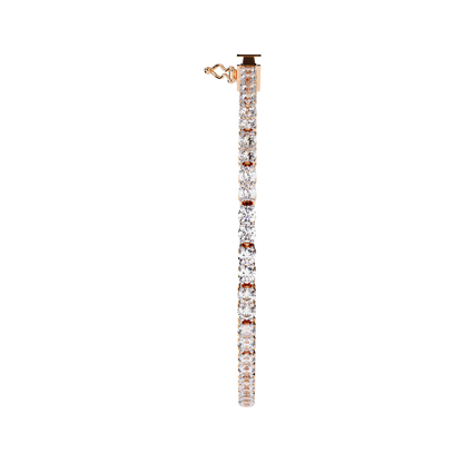 3.98Ct Round Cut Diamond Elegant Channel Set Hand Crafted Bridesmaid Tennis Bracelet Gift for Women's