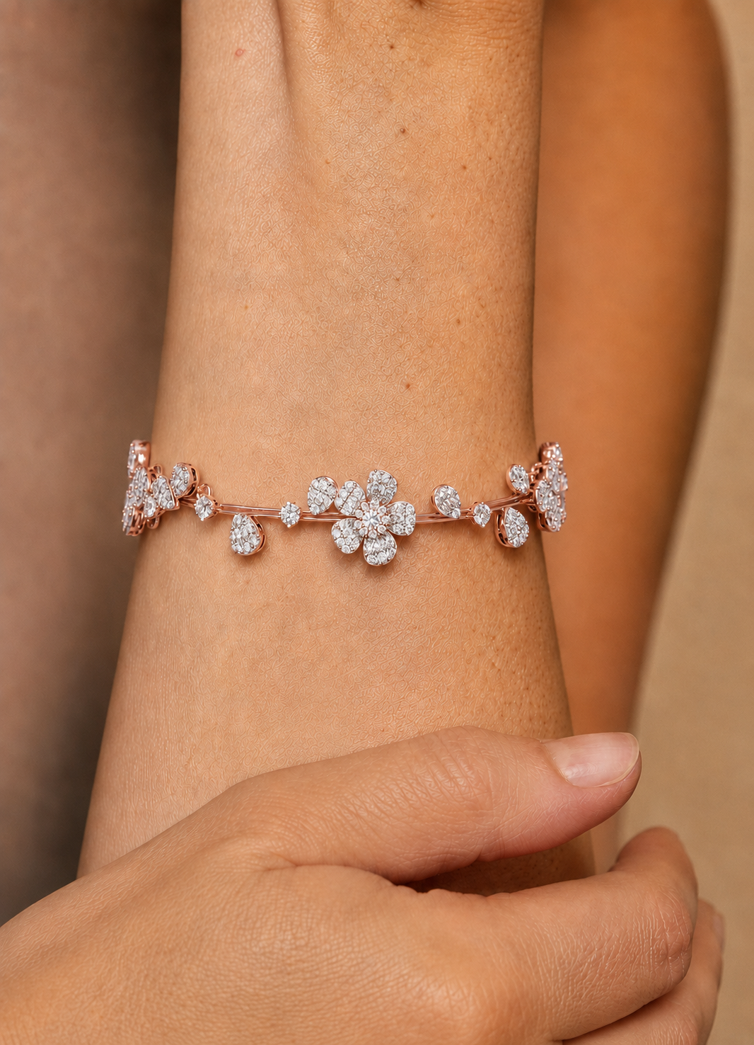 2.36Ct Baguette And Round Cut Diamond Elegant Minimalist Custom Stacking Tennis Party Wear Bracelet