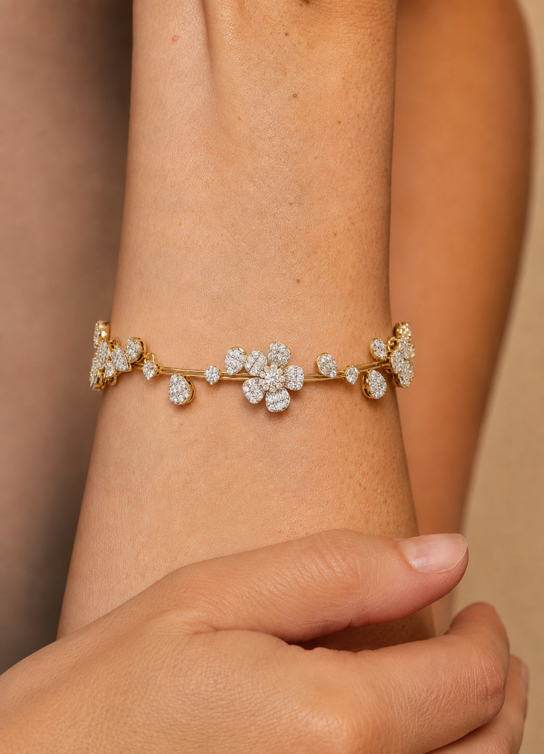 2.36Ct Baguette And Round Cut Diamond Elegant Minimalist Custom Stacking Tennis Party Wear Bracelet