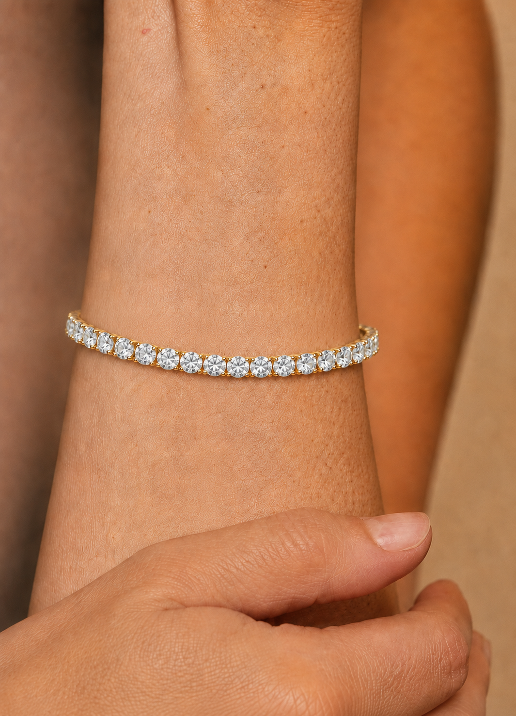 3.89 Ct Round Cut Diamond Stackable Tennis Bracelet