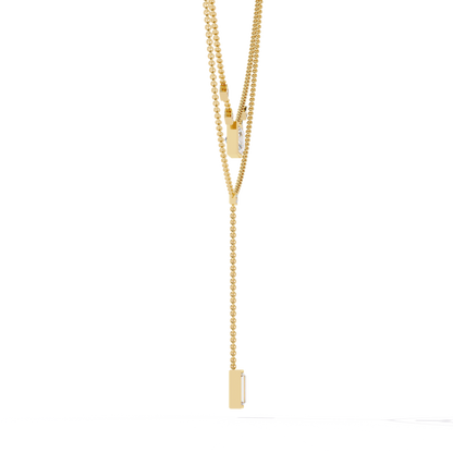 Baguette, Princess And Round Cut 3.44 Ct  Lab Grown Diamond Bezel Set Dainty Diamond Necklace For gifted by bridal - HIGHCARAT DIAMONDS