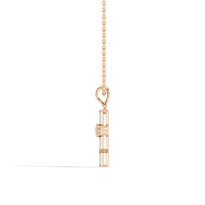 0.76 CT Baguette Cut Unisex Cross Pendant Elegant Eco-Friendly Lab-Grown Diamond Gift - HIGHCARAT DIAMONDS