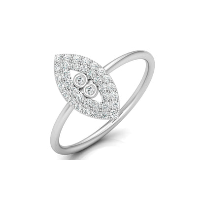 Bezel Set Round Diamond Ring In 14 KT Solid Rose Gold Modern And Secure Design For Her - HIGHCARAT DIAMONDS