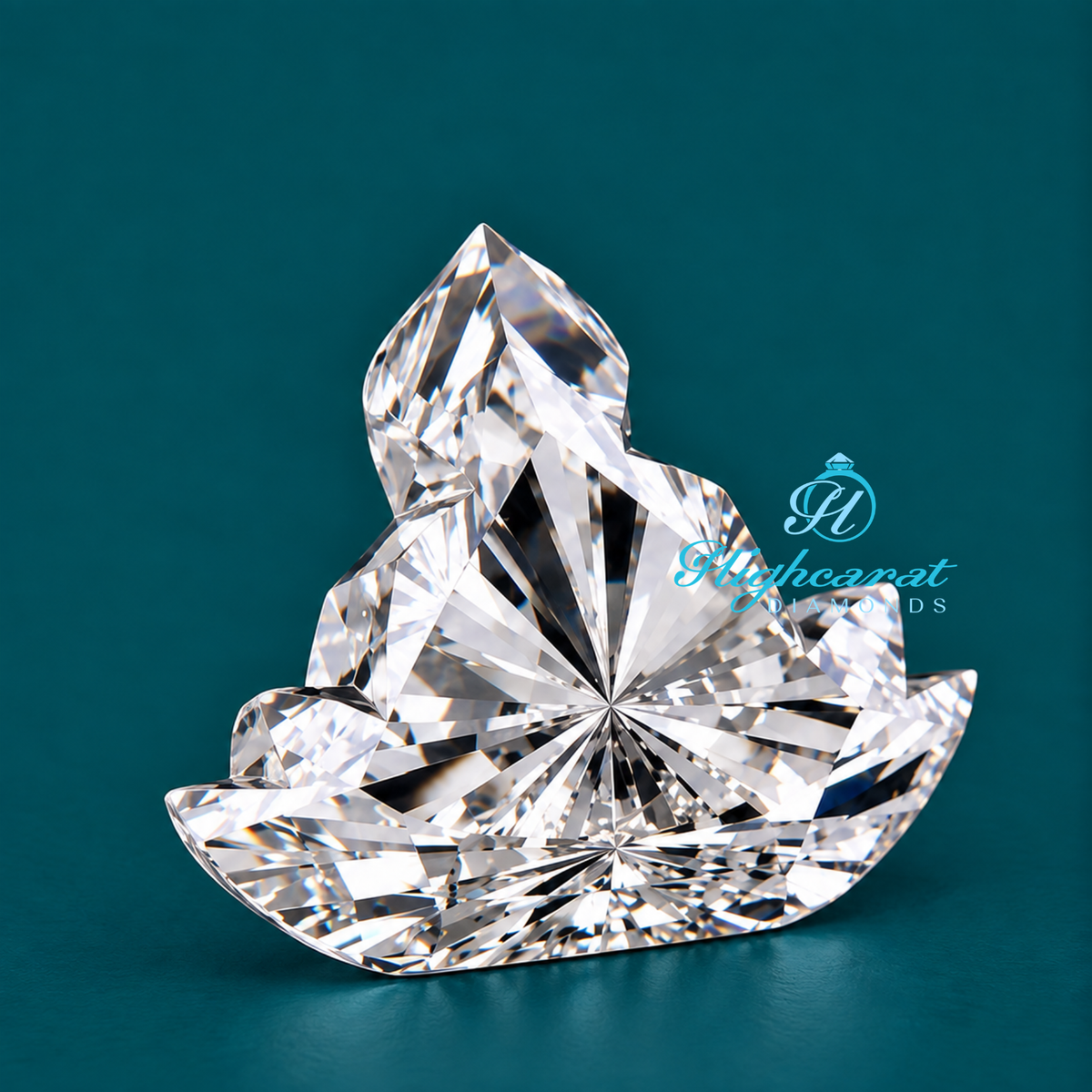 Antique Seated Lord Buddha Shape Lab Grown Diamond