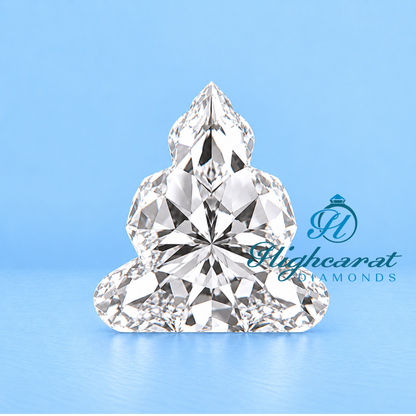 Antique Buddha cut shape lab grown diamond