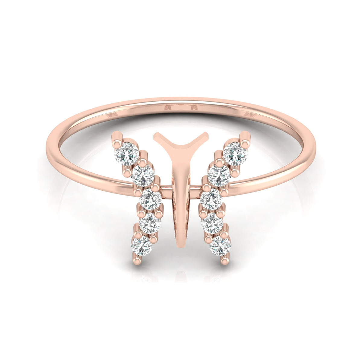 Butterfly Diamond Ring For Women's Symbol Of Freedom Made For Every Day - HIGHCARAT DIAMONDS
