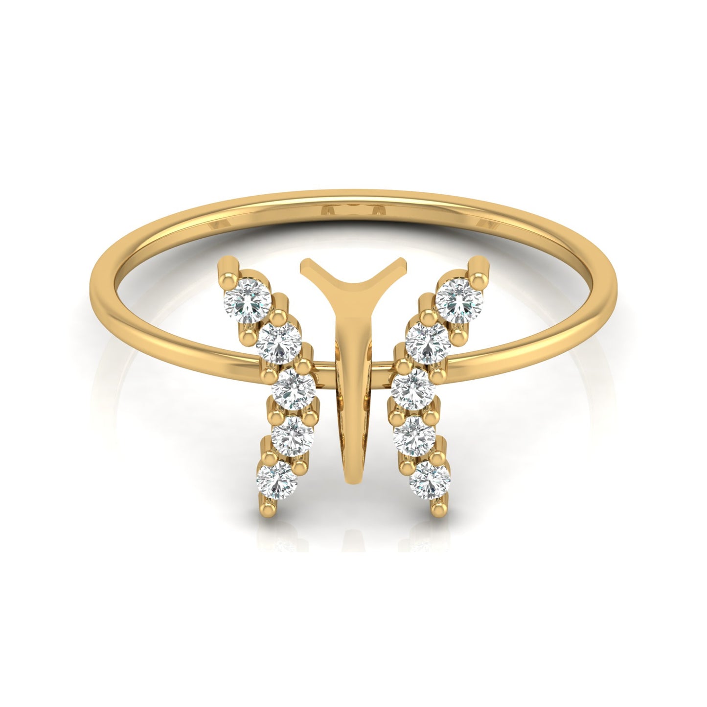 Butterfly Diamond Ring For Women's Symbol Of Freedom Made For Every Day - HIGHCARAT DIAMONDS