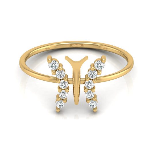 Butterfly Diamond Ring For Women's Symbol Of Freedom Made For Every Day - HIGHCARAT DIAMONDS
