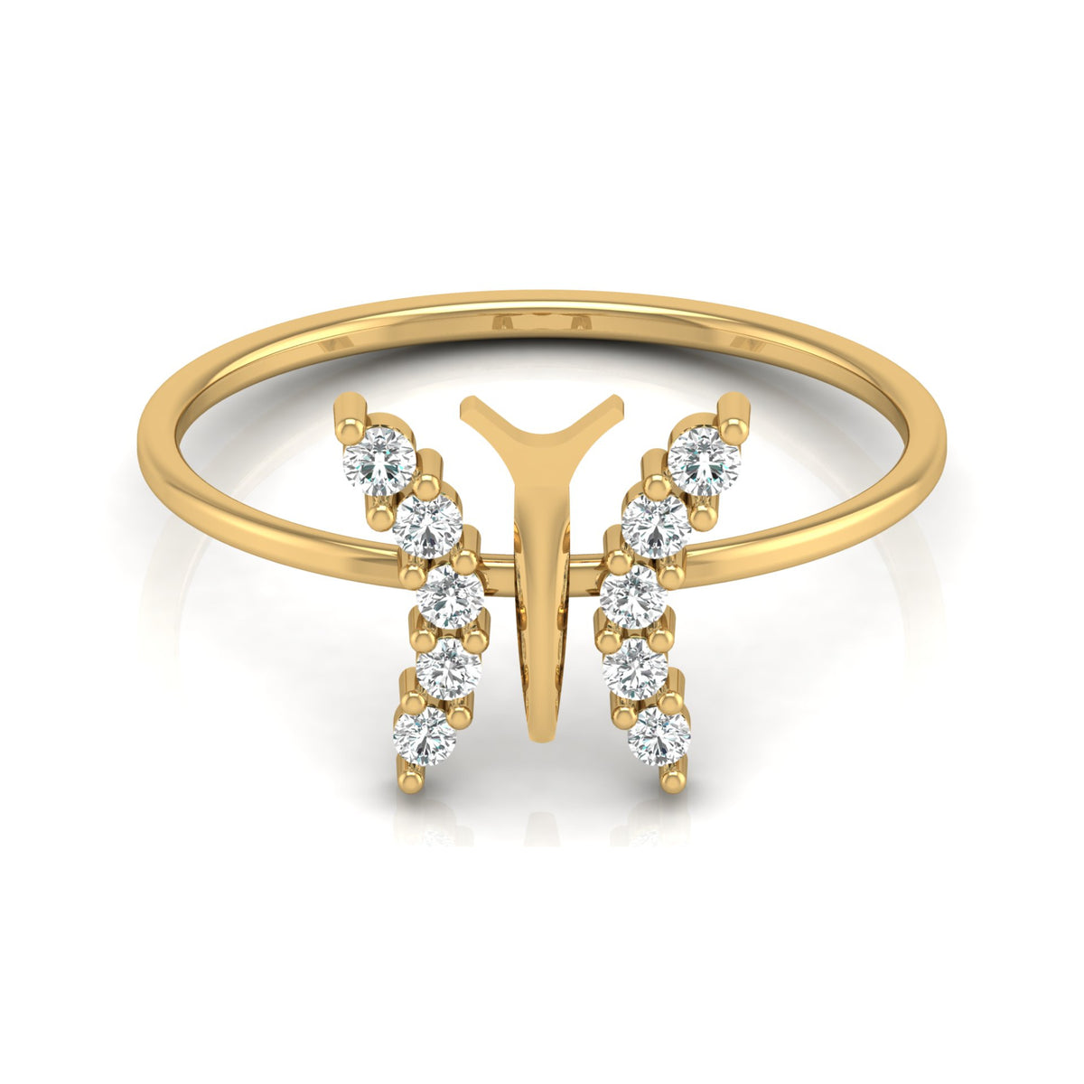 Butterfly Diamond Ring For Women's Symbol Of Freedom Made For Every Day - HIGHCARAT DIAMONDS