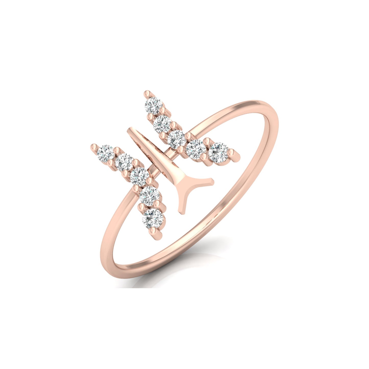Butterfly Diamond Ring For Women's Symbol Of Freedom Made For Every Day - HIGHCARAT DIAMONDS