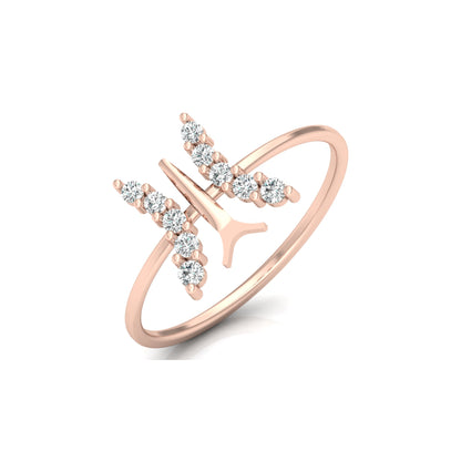 Butterfly Diamond Ring For Women's Symbol Of Freedom Made For Every Day - HIGHCARAT DIAMONDS