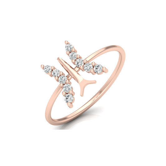 Butterfly Diamond Ring For Women's Symbol Of Freedom Made For Every Day