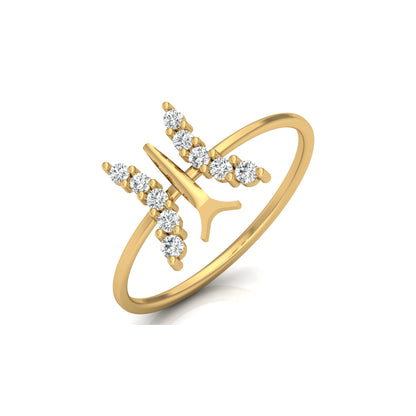 Butterfly Diamond Ring For Women's Symbol Of Freedom Made For Every Day - HIGHCARAT DIAMONDS