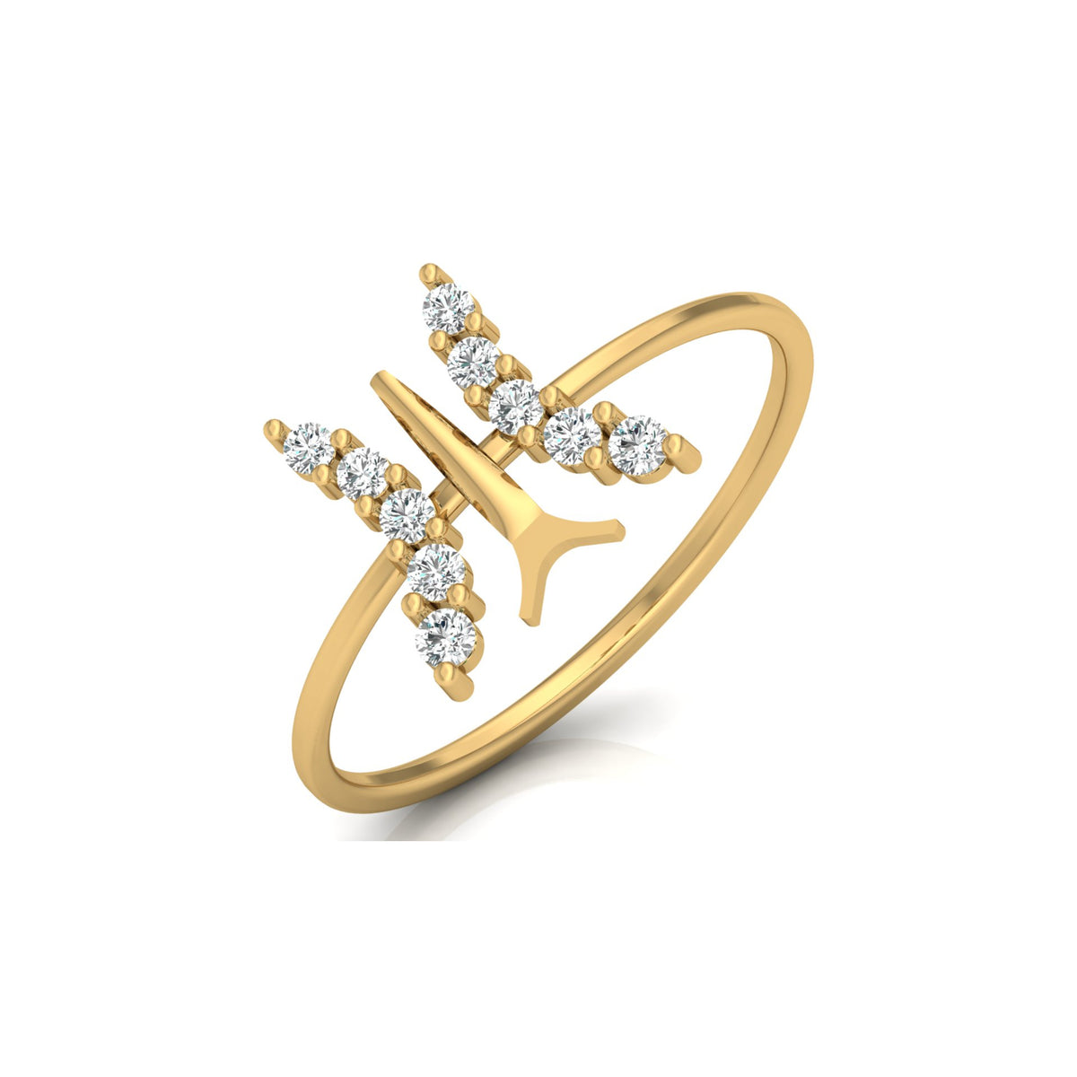 Butterfly Diamond Ring For Women's Symbol Of Freedom Made For Every Day - HIGHCARAT DIAMONDS