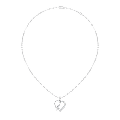 Round Cut Diamond Pendant with Halo Glamorous Vintage Design For Her - HIGHCARAT DIAMONDS
