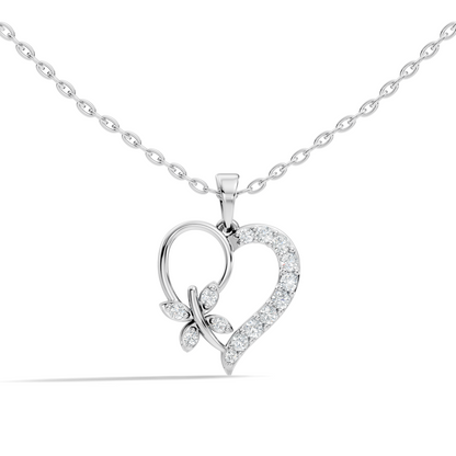 Round Cut Diamond Pendant with Halo Glamorous Vintage Design For Her - HIGHCARAT DIAMONDS