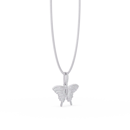 Butterfly Pave Lab Grown Diamond Pendant - HIGHCARAT DIAMONDS