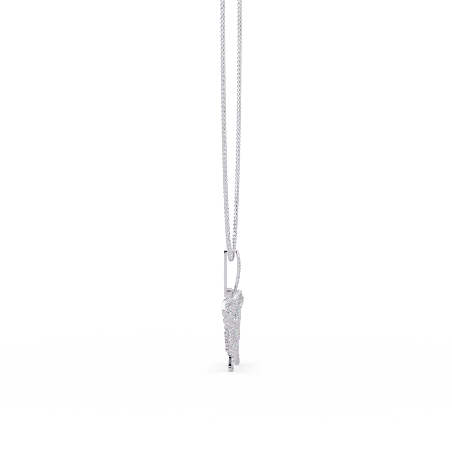 Butterfly Pave Lab Grown Diamond Pendant - HIGHCARAT DIAMONDS