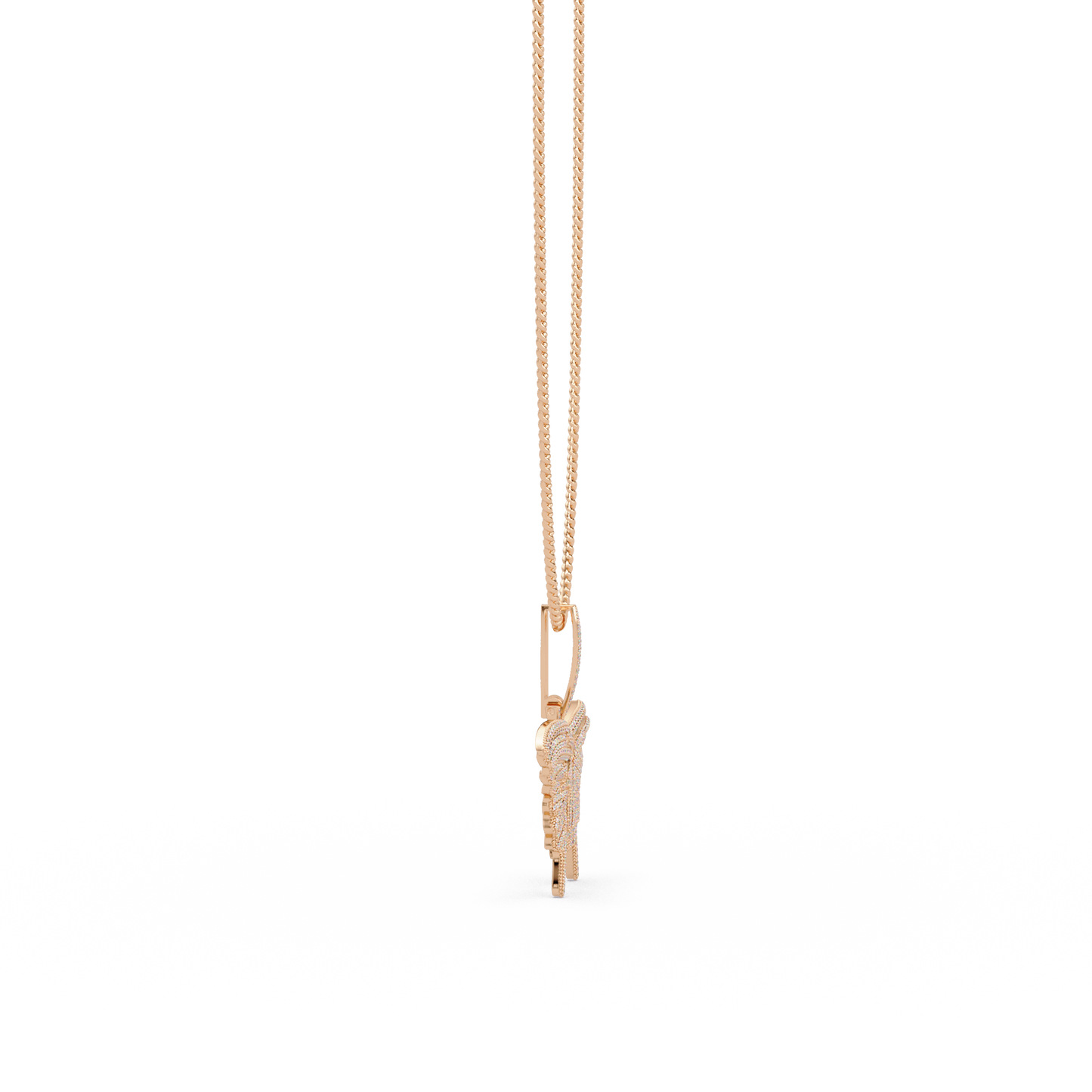 Butterfly Pave Lab Grown Diamond Pendant - HIGHCARAT DIAMONDS