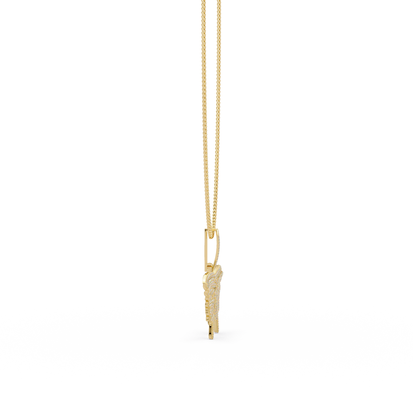 Butterfly Pave Lab Grown Diamond Pendant - HIGHCARAT DIAMONDS