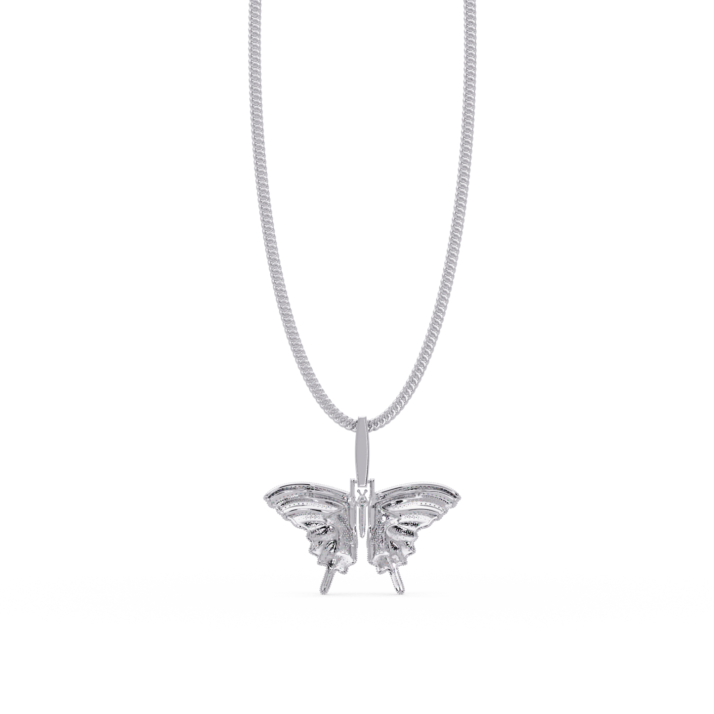 Butterfly Pave Lab Grown Diamond Pendant - HIGHCARAT DIAMONDS