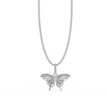 Butterfly Pave Lab Grown Diamond Pendant - HIGHCARAT DIAMONDS