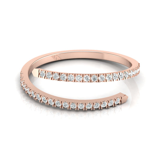 Bypass Antique Adjustable Diamond Band Ring For Her Perfect For All-Day Wear - HIGHCARAT DIAMONDS