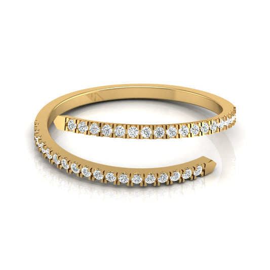 Bypass Antique Adjustable Diamond Band Ring For Her Perfect For All-Day Wear - HIGHCARAT DIAMONDS
