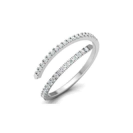 Bypass Antique Adjustable Diamond Band Ring For Her Perfect For All-Day Wear