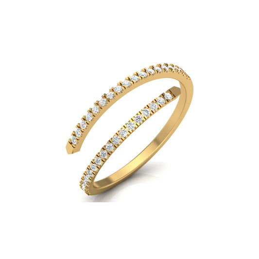 Bypass Antique Adjustable Diamond Band Ring For Her Perfect For All-Day Wear - HIGHCARAT DIAMONDS