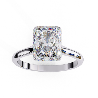 Radiant Cut Solitaire Diamond Ring for Women