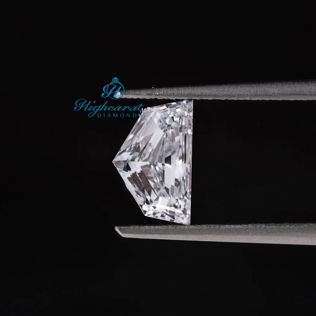 Loose Cadillac Step Cut Diamond showcasing tapered proportions and polished finish
