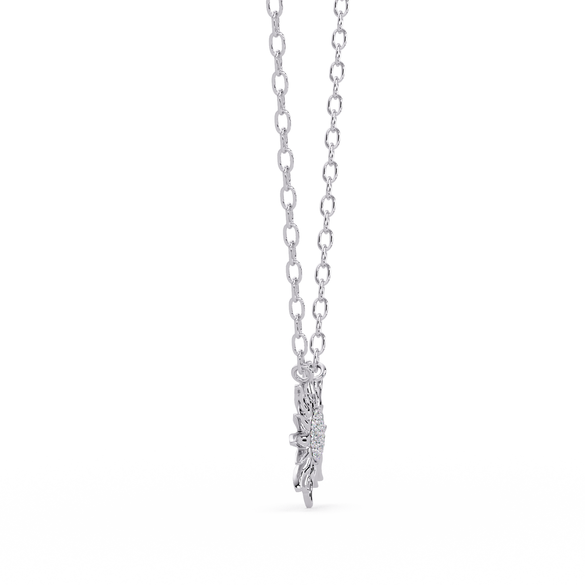 Celestial Sunburst Lab Grown Diamond Pendant Necklace - HIGHCARAT DIAMONDS