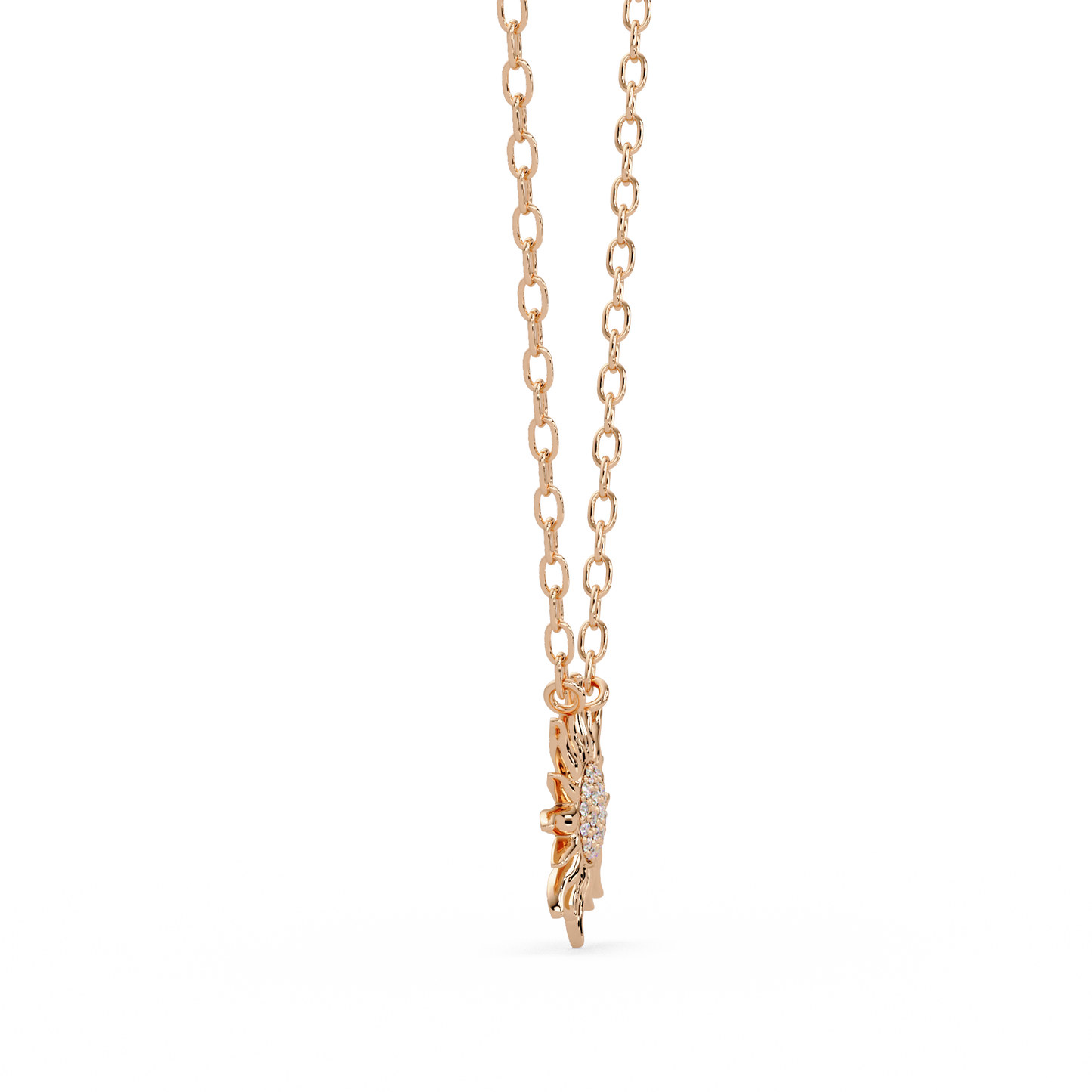 Celestial Sunburst Lab Grown Diamond Pendant Necklace - HIGHCARAT DIAMONDS