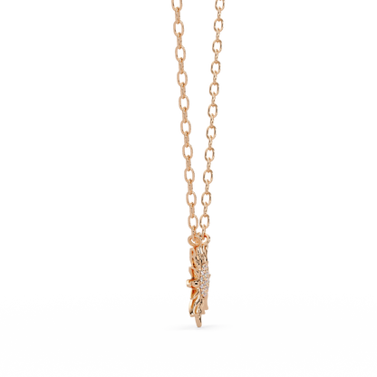 Celestial Sunburst Lab Grown Diamond Pendant Necklace - HIGHCARAT DIAMONDS