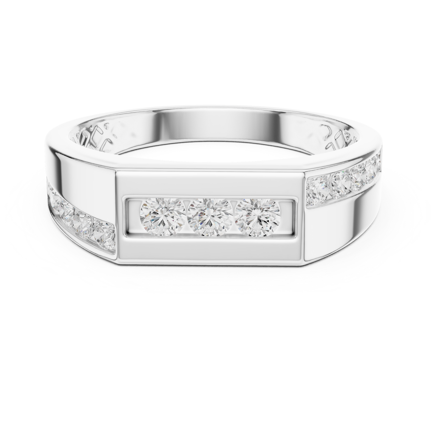 Round Shape Lab Grown Diamond Every Day Shiny Brilliant Diamond Ring For Men Gift - HIGHCARAT DIAMONDS