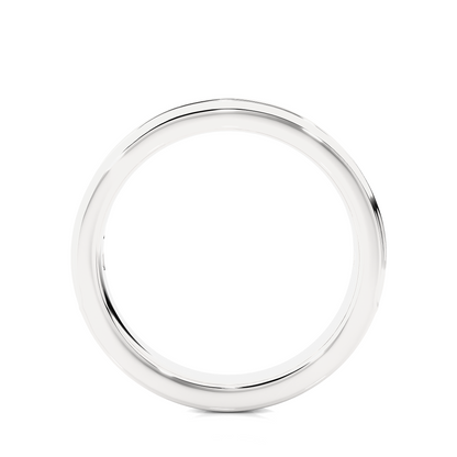 Channel Set Round Diamond Wedding Band Ring Timeless Sparkle For Women's In 14K Solid Gold - HIGHCARAT DIAMONDS