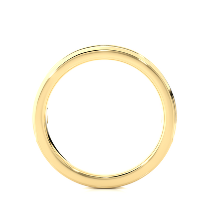 Channel Set Round Diamond Wedding Band Ring Timeless Sparkle For Women's In 14K Solid Gold - HIGHCARAT DIAMONDS