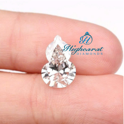 Chess Queen Shape Lab grown Antique Cut Unique Diamond For Engagement Ring, pendant