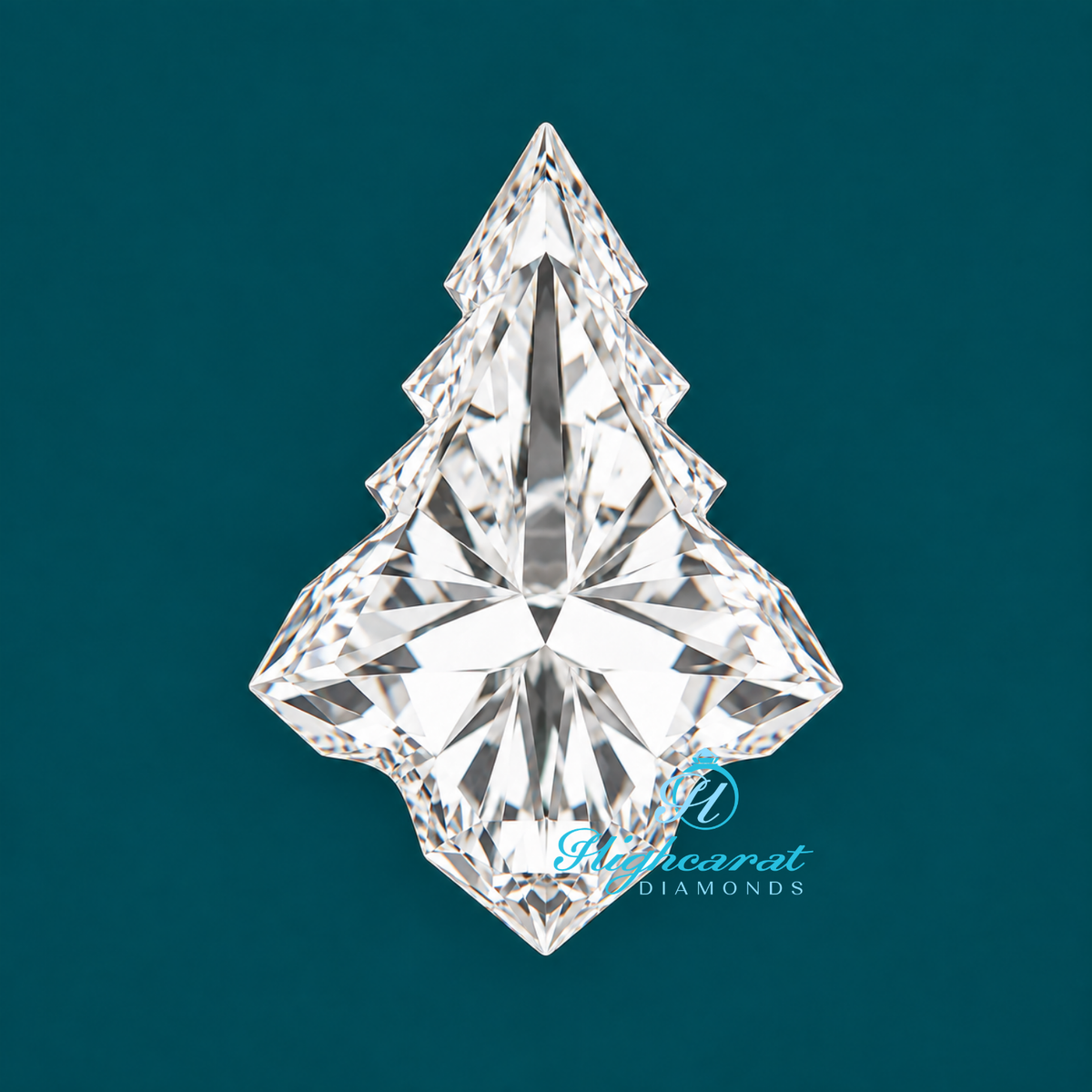 Antique Christmas Tree Shape Lab Grown Diamond