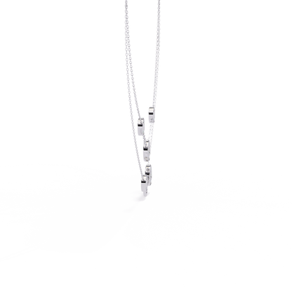Circle Shape 14k Solid Gold  Round Cut Natural And Lab Grown  Unique  Cluster Women Necklace - HIGHCARAT DIAMONDS