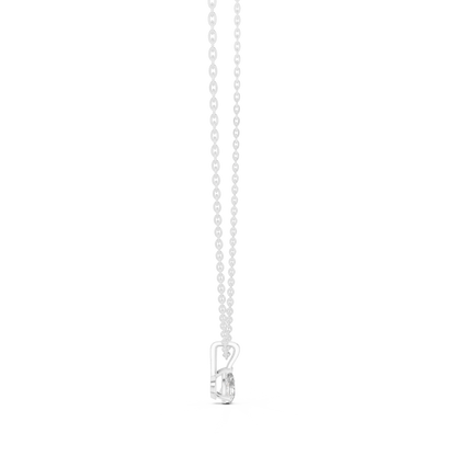 Classic 0.50 Ct Pear Cut Labgrown Diamond Solitaire Pendant For Her In 18K Solid Yellow Gold