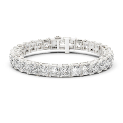 Princess Cut Labgrown Diamond Minimalist Antique Vintage Inspired Handcrafted Stunning Tennis Bracelet For Her - HIGHCARAT DIAMONDS
