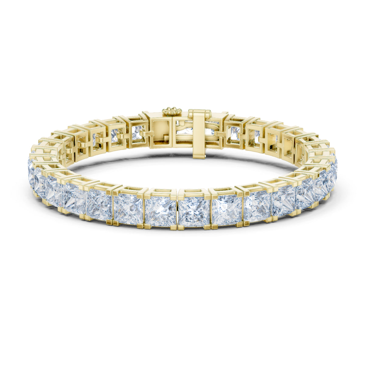 Princess Cut Labgrown Diamond Minimalist Antique Vintage Inspired Handcrafted Stunning Tennis Bracelet For Her - HIGHCARAT DIAMONDS