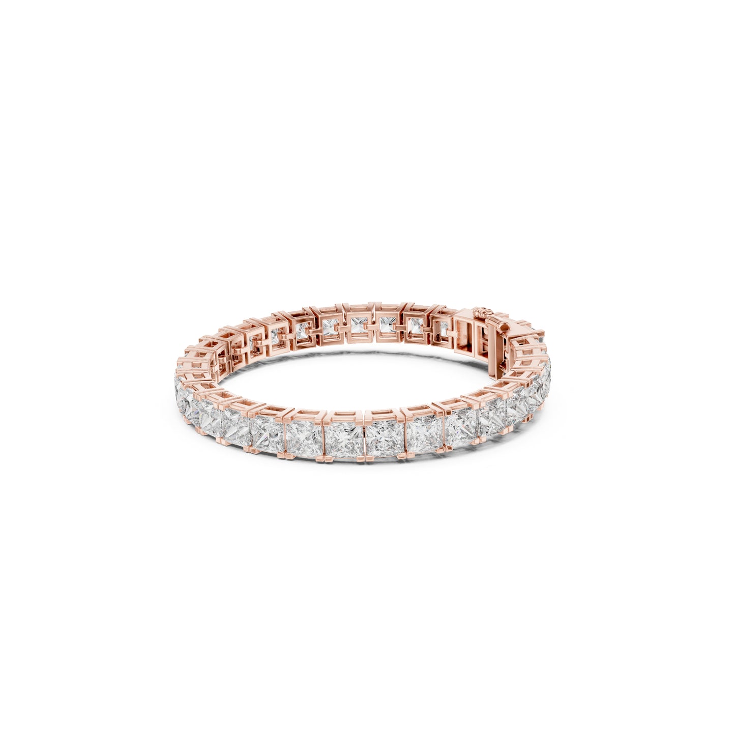 Princess Cut Labgrown Diamond Minimalist Antique Vintage Inspired Handcrafted Stunning Tennis Bracelet For Her - HIGHCARAT DIAMONDS