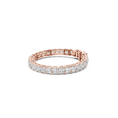 Princess Cut Labgrown Diamond Minimalist Antique Vintage Inspired Handcrafted Stunning Tennis Bracelet For Her - HIGHCARAT DIAMONDS