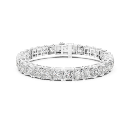 Princess Cut Labgrown Diamond Minimalist Antique Vintage Inspired Handcrafted Stunning Tennis Bracelet For Her - HIGHCARAT DIAMONDS