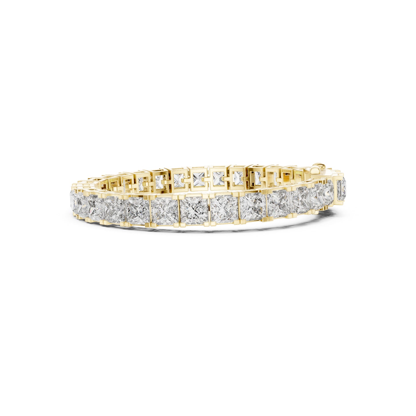 Princess Cut Labgrown Diamond Minimalist Antique Vintage Inspired Handcrafted Stunning Tennis Bracelet For Her - HIGHCARAT DIAMONDS