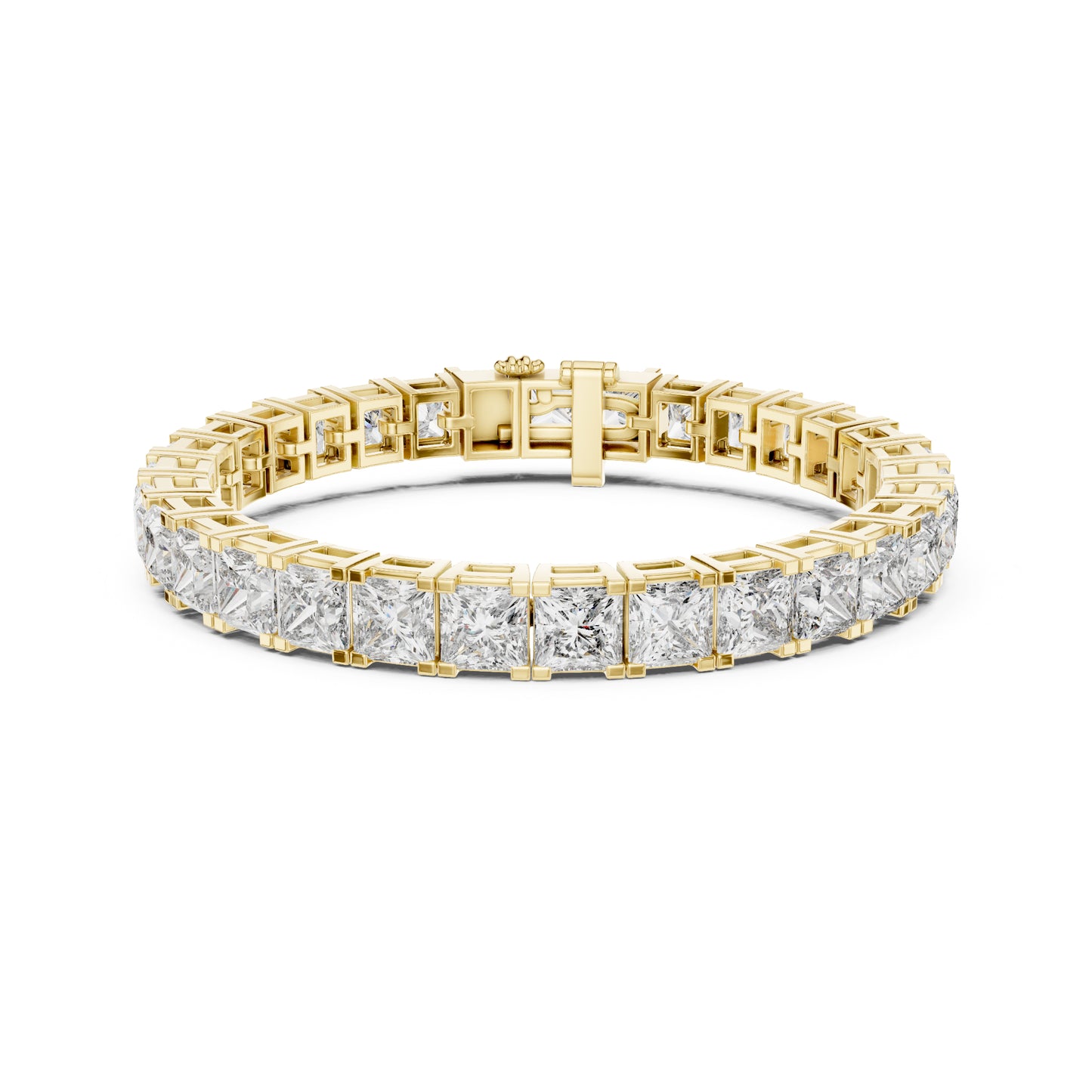 Princess Cut Labgrown Diamond Minimalist Antique Vintage Inspired Handcrafted Stunning Tennis Bracelet For Her - HIGHCARAT DIAMONDS